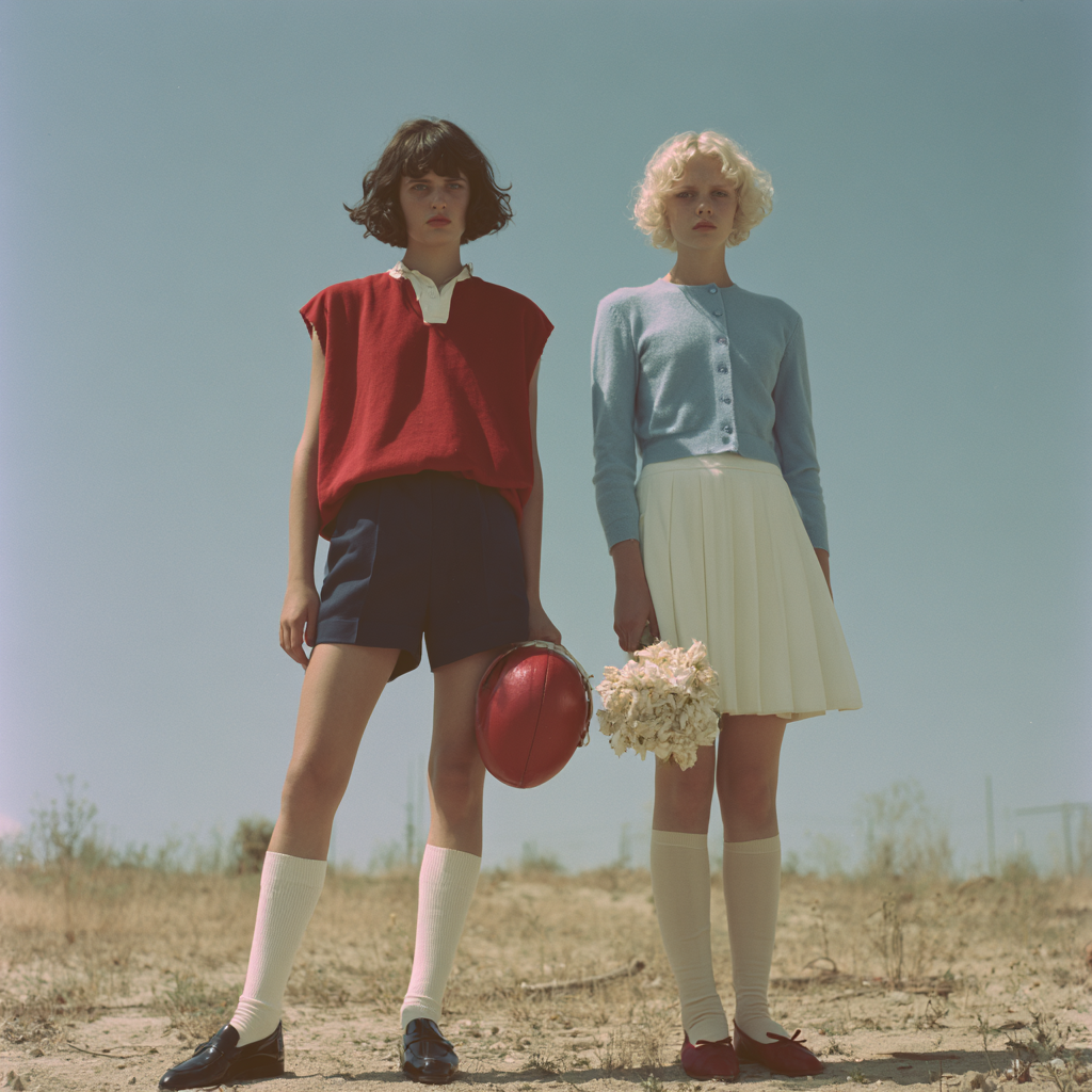 Dos modelos de moda, editorial